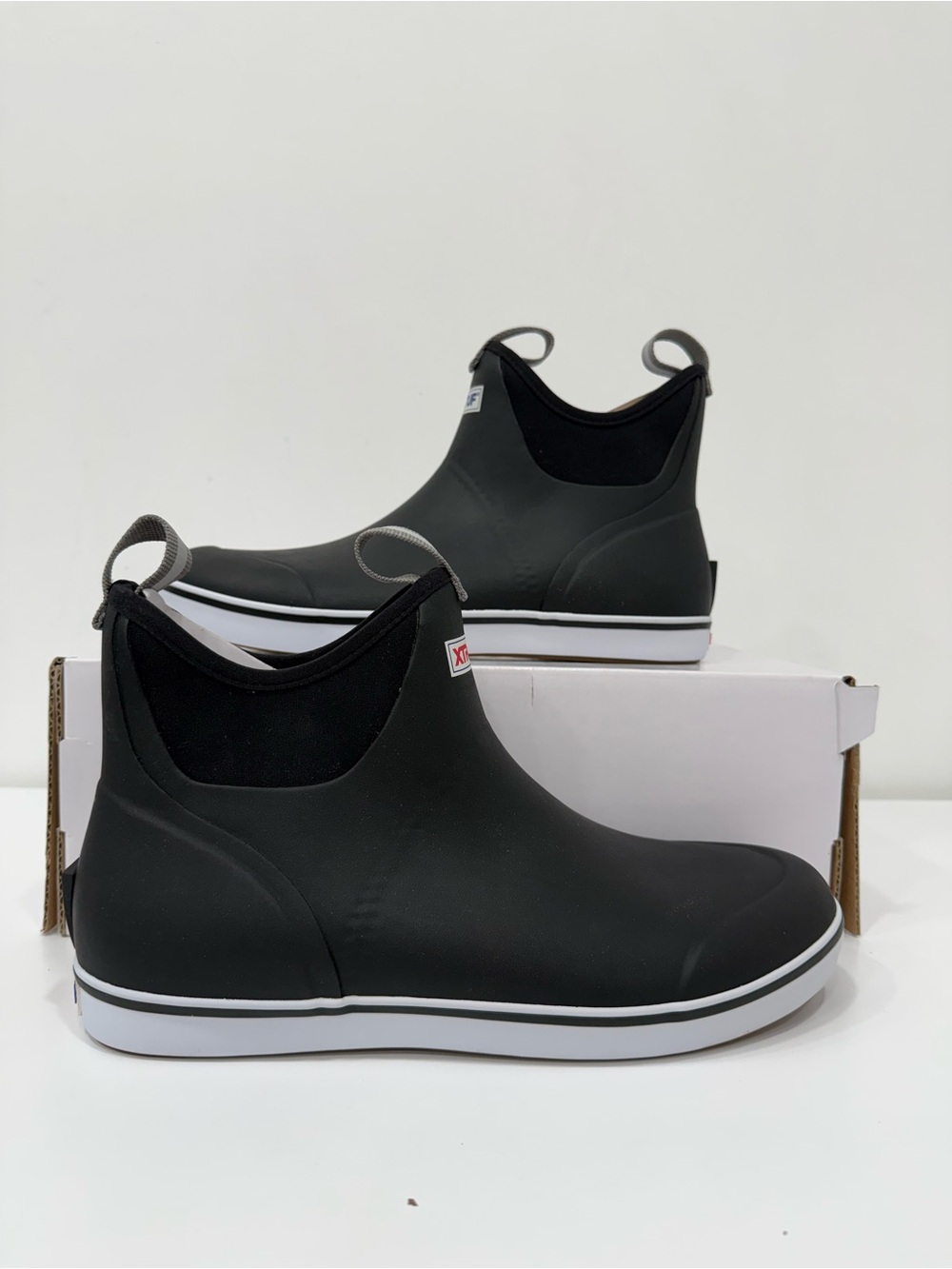 Xtratuf Ankle Deck Boots 22736 Black Waterproof Men Size 12